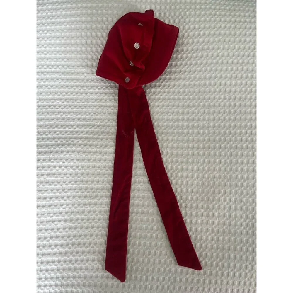 Beaufort Bonnet Co Red Velvet Hat XS